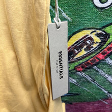 Load image into Gallery viewer, Brand New Essentials Fear Of God Rubberized Logo Light Tuscan Tee Size Large
