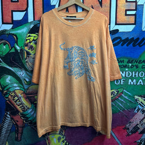 Y2K No Boundaries Puff Print Tiger Tee Size 2XL