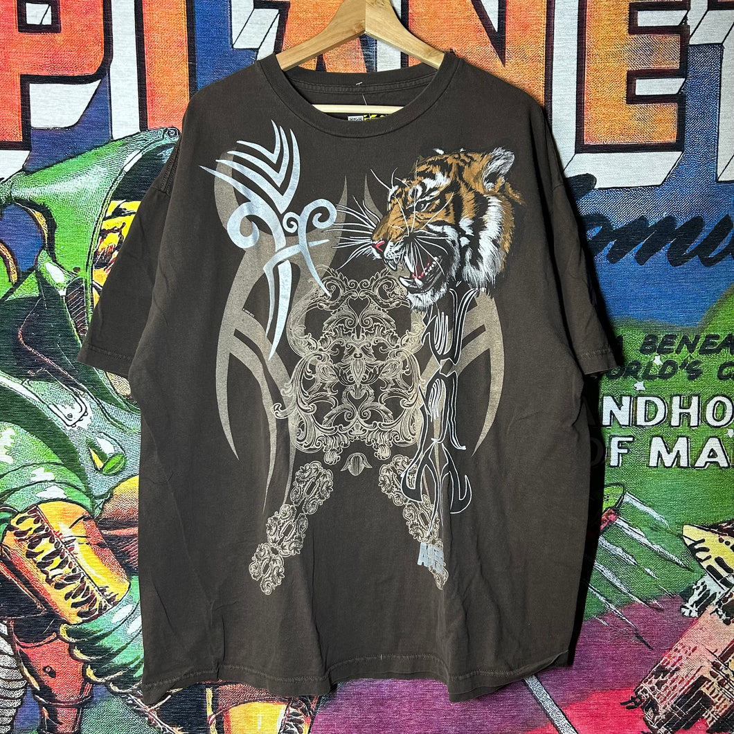 Y2K Tribal Tiger Tee Size 2XL