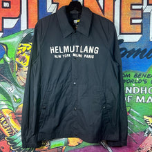 Load image into Gallery viewer, Helmut Lang ‘New York Milano Paris’ Stadium Jacket Size Medium
