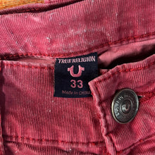Load image into Gallery viewer, True Religion Red Pants Size 33”
