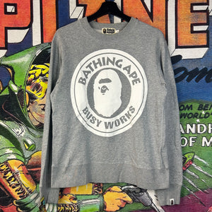 Bape Bathing Ape Busy Works Sweatshirt Size Large