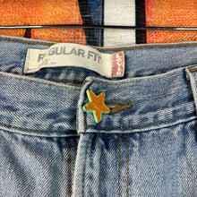 Load image into Gallery viewer, AssPizza Puff-Print Levi’s Denim Jeans Size 40”
