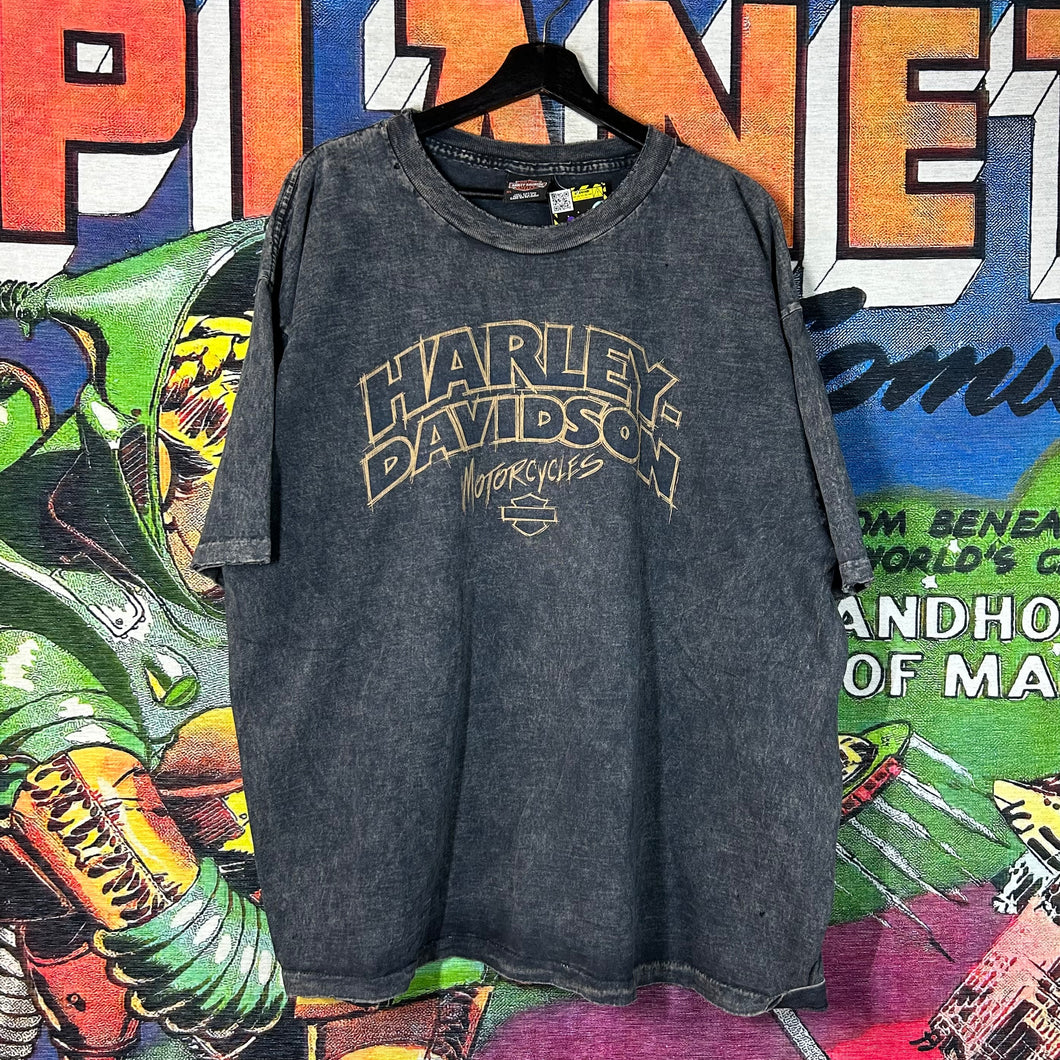 Y2K Distressed Washed Harley Davidson Tee Size XL
