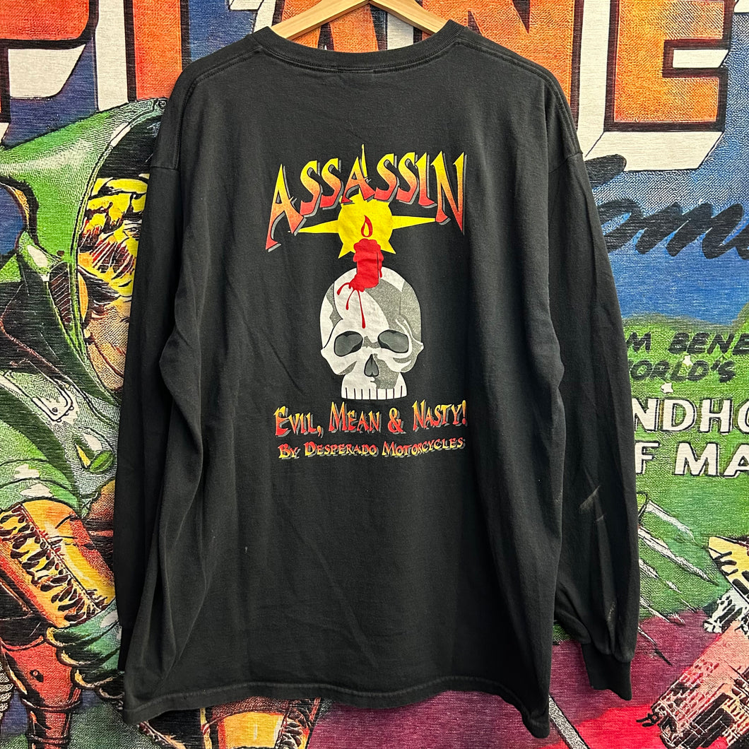 Y2K Desperado Motorcycles Long Sleeve Tee Size XL