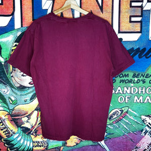 Y2K Nike Maroon Swoosh Logo Tee Size L