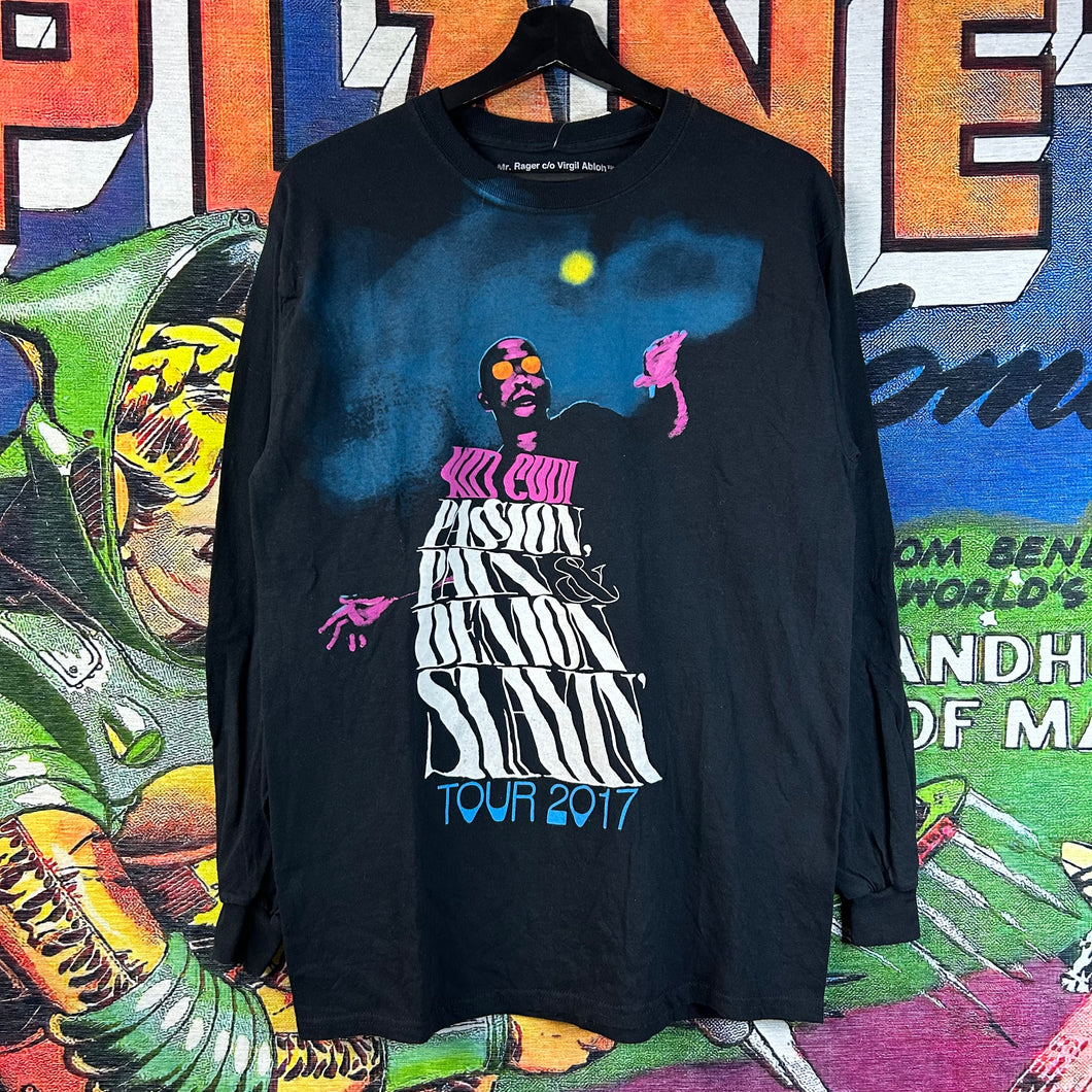 Kid Cudi Virgil Abloh 2017Long Sleeve Tour Tee Size Medium
