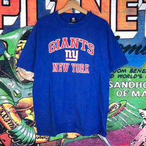00s NFL Team Apparel NY Giants Logo Tee Size 2XL