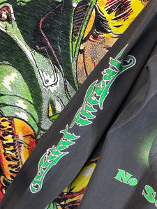 Vintage 00’s Y2K Lethal Threat Motorcycle Babe Tee Size L