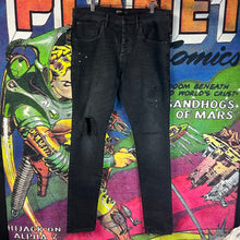 Load image into Gallery viewer, Purple Brand Black Skinny Jeans Size 33”
