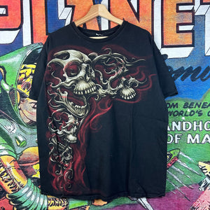 Y2K Skulls Tee Size Large