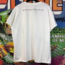 Load image into Gallery viewer, Who Decides War by Ev Bravado Duofly Butterfly-Print Tee Size XL
