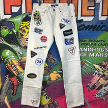 Load image into Gallery viewer, 2002 Junya Watanabe Comme Des Garçons MAN Motorcycle Patch Jeans Size 30”
