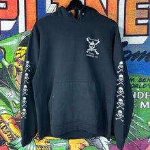 Load image into Gallery viewer, Y2K Pirate ‘Surrender the Booty’ Crossbones Hoodie Size Small
