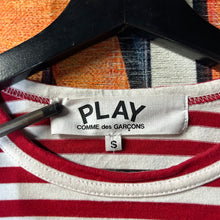 Load image into Gallery viewer, COMME des GARÇONS PLAY Striped Long Sleeve Tee Size Small
