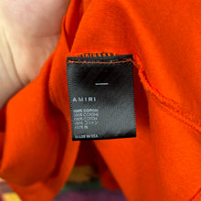 Load image into Gallery viewer, Amiri Spellout Orange Tee Size Medium
