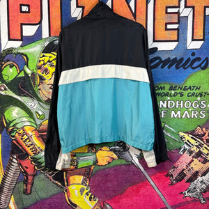 Vintage 80s Nike Full-Zip Light Blue Color Block Windbreaker