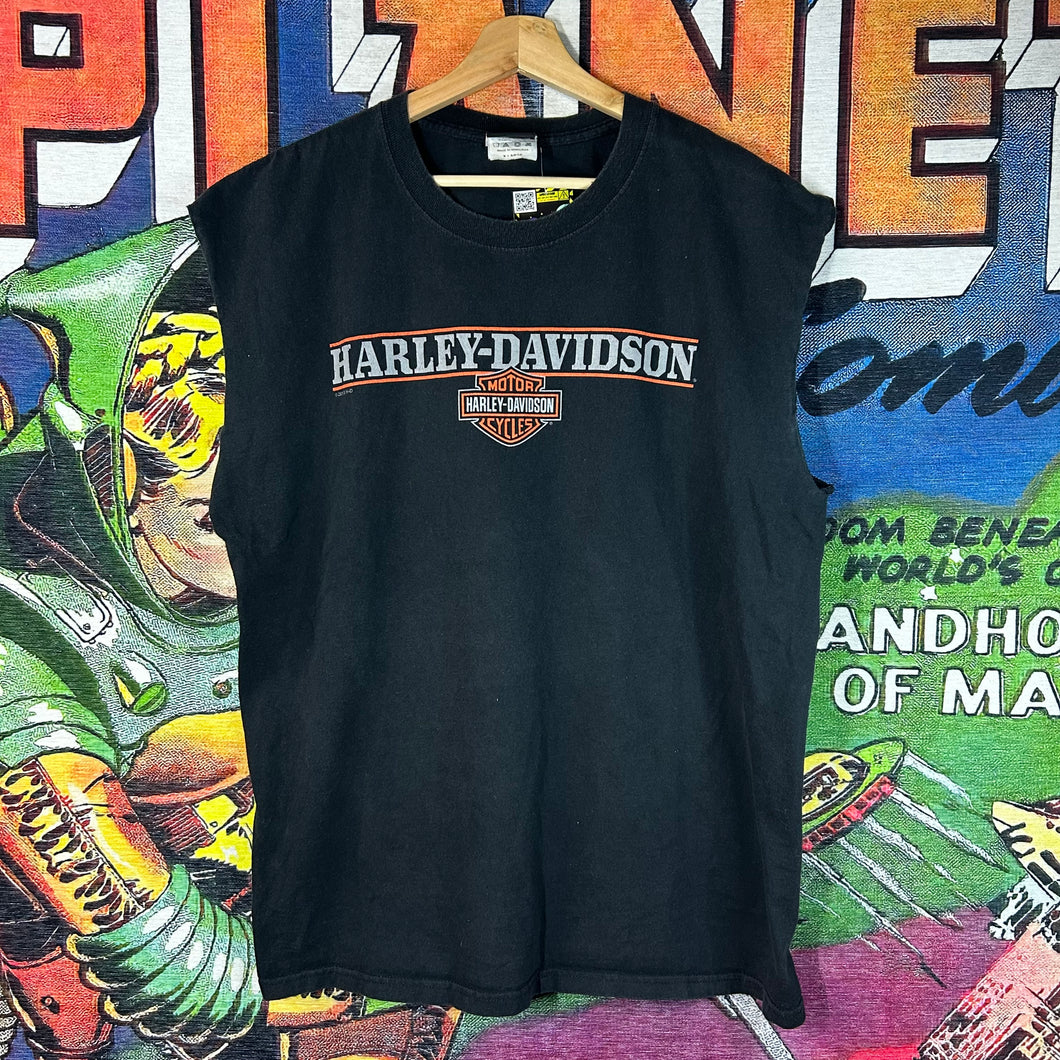Harley Davidson Cutoff Sleeveless Tee Size XL