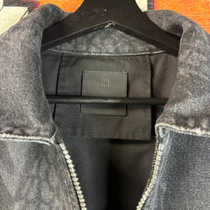 Givenchy men's tonal Dragon-Print Denim Jacket