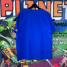 Load image into Gallery viewer, Bape College Tee Blue and Yellow Size XL
