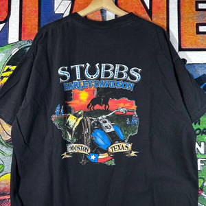 Harley Davidson Evil Jester Face Stubbs Houston, TX Tee Size 2XL