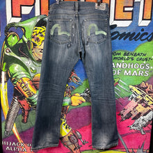 Load image into Gallery viewer, Evisu x Puma Distressed Denim Jeans Size 34&quot;
