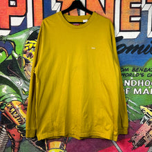 Load image into Gallery viewer, Supreme Gold Box Logo Long Sleeve Tee Size Large
