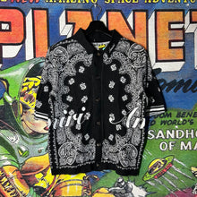 Load image into Gallery viewer, Amiri Bandana Button Down Polo Size Small
