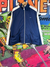 Load image into Gallery viewer, Y2K Navy and White Nike windbreaker Jacket Youth Large
