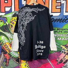 Load image into Gallery viewer, Y2K Goth Tattoo Style Double Layered Long Sleeve Tee Size 2XL
