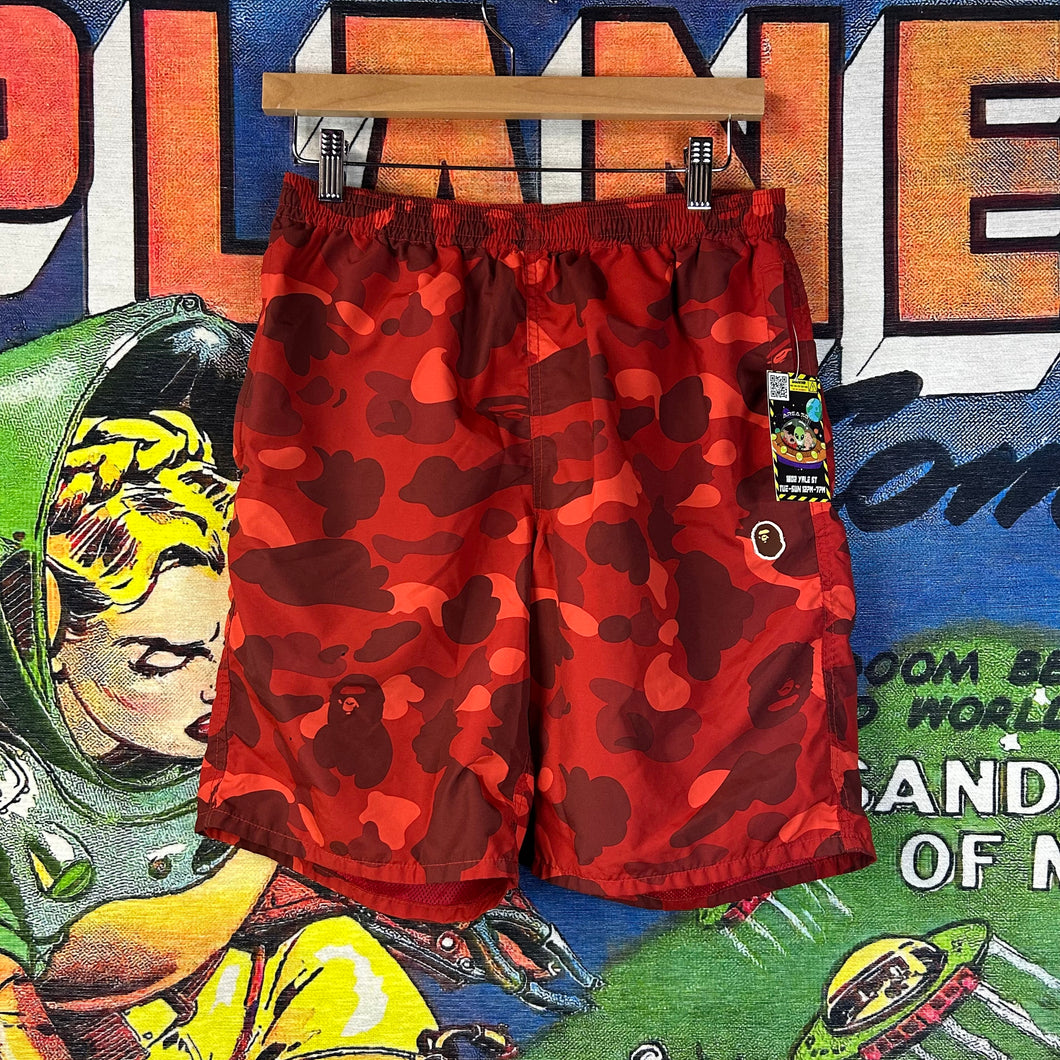 Bape Red Camo Shorts Size Medium