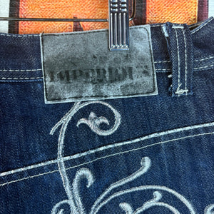 Y2K Wing Jeans Size 38"
