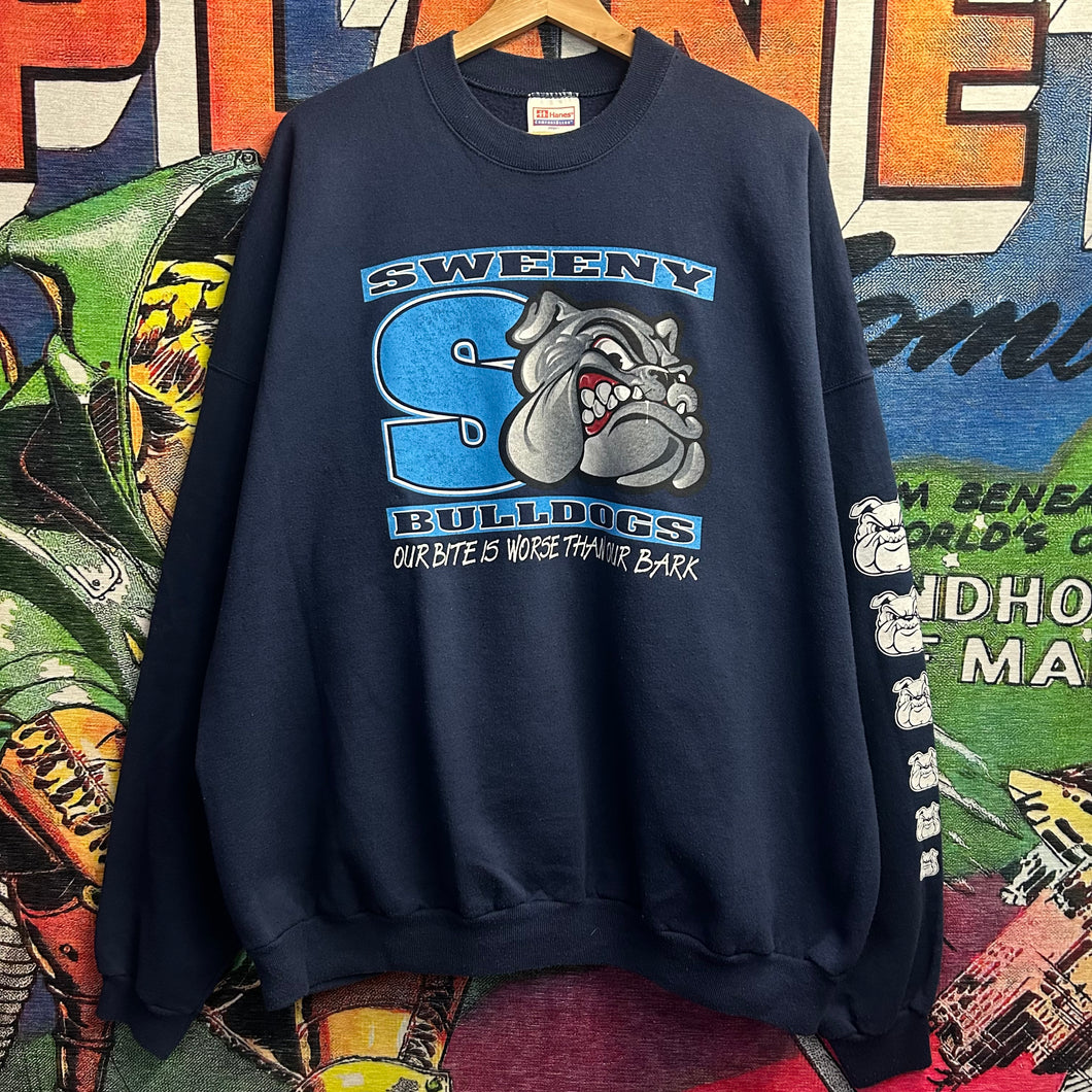 Vintage 90’s Sweeney Bulldogs Sweater Size 3XL