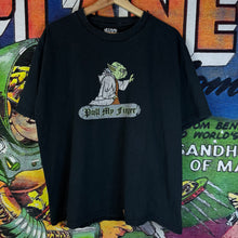 Load image into Gallery viewer, Y2K StarWars Yoda Pull My Finger Graphic Tee Size Large
