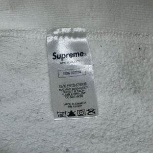 Supreme FW15 Tonal S Logo White Hoodie Size L