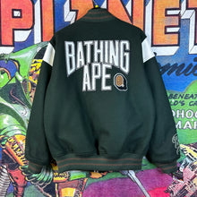 Load image into Gallery viewer, BAPE Switch Shoulder Varsity Jacket Size Medium
