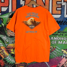 Load image into Gallery viewer, 2008 Harley Davidson Eagle Orange Tee Size L
