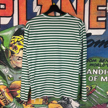 Load image into Gallery viewer, Comme Des Garçons PLAY Striped Long Sleeve Tee Size Medium
