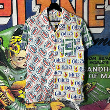 Load image into Gallery viewer, Y2K Hysteric Glamour AOP Logo Button Up Shirt Size Medium
