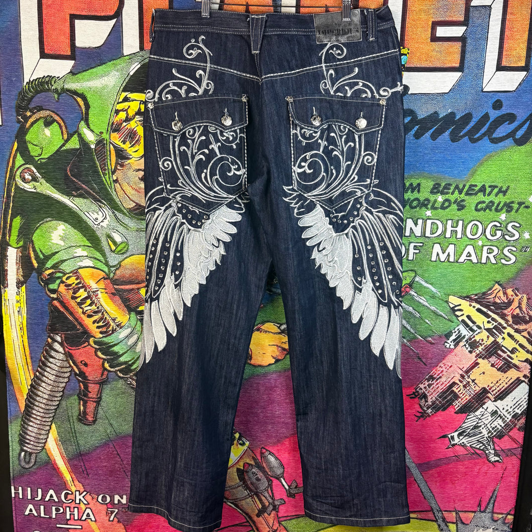 Y2K Wing Jeans Size 38