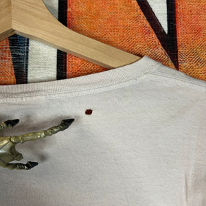 Y2K Big Print Grunge Skull Tee Size XL