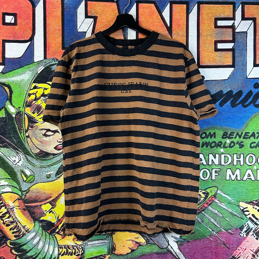 Guess Jeans Striped Tee Size Medium