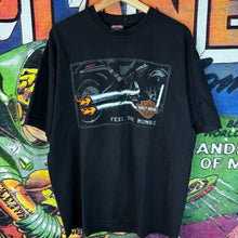 Load image into Gallery viewer, Y2K Harley-Davidson Walton Beach, Florida Feel The Rumble Tee Size XL
