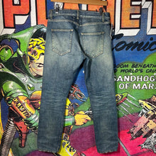 Load image into Gallery viewer, Saint Laurent Distressed Denim Size 29”
