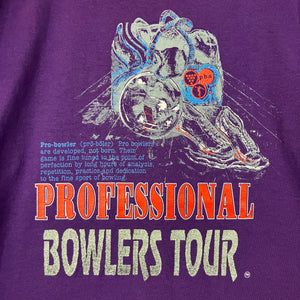 Vintage 80s 90s Professional Bowlers Tour Tee Size XL