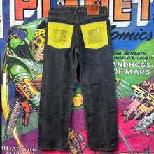 Load image into Gallery viewer, Y2K Red Monkey Jeans Size 34&quot;
