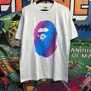 Brand New Bape Electro Neon Ape Head Tee Size Large