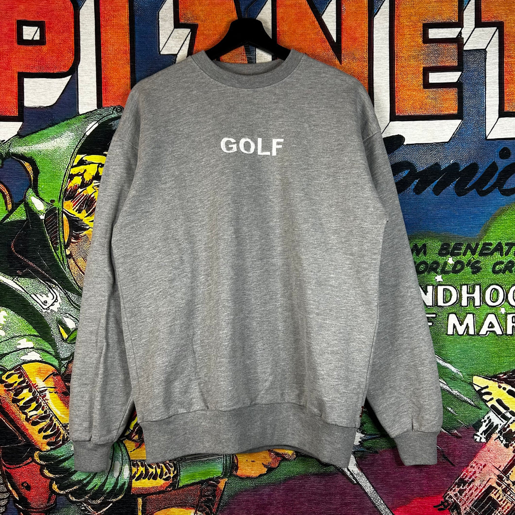 Golf Wang Embroidered Logo Crew Neck Grey Size M