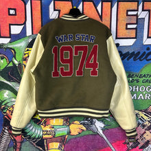 Load image into Gallery viewer, Seventy Four 74IsWar Varsity Jacket Size Medium
