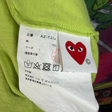 Load image into Gallery viewer, CDG PLAY Neon Green Tee Size Small
